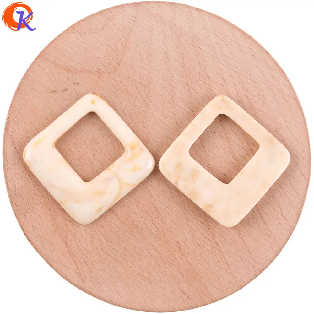

Cordial Design 42*42MM 100Pcs Jewelry Making/Earring Accessories/DIY/Marble Effect Bead/Hand Made/Resin Bead/Earring Findings