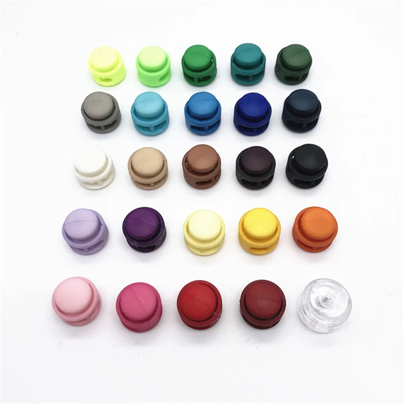 Круглый пластиковый нейлоновый фиксатор для шнура 100 эластичный конец