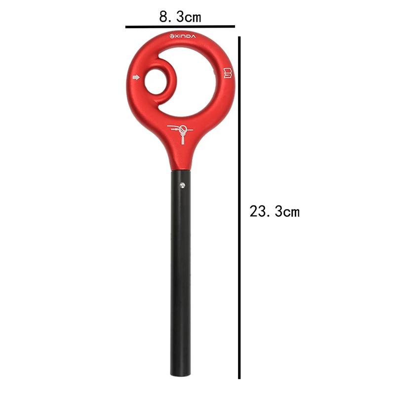 

Rock Climbing 9 Shape Rigging Descender Aluminum Figure Belay Device Abseiling Hoverable Downhill Equipment
