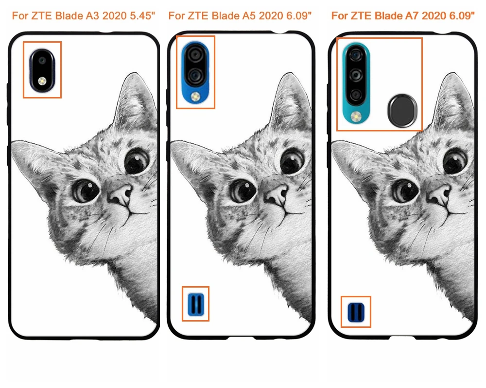 Для ZTE Blade A5 A7 2019 A3 2020 чехол мягкий TPU силиконовый для милый | Мобильные телефоны и