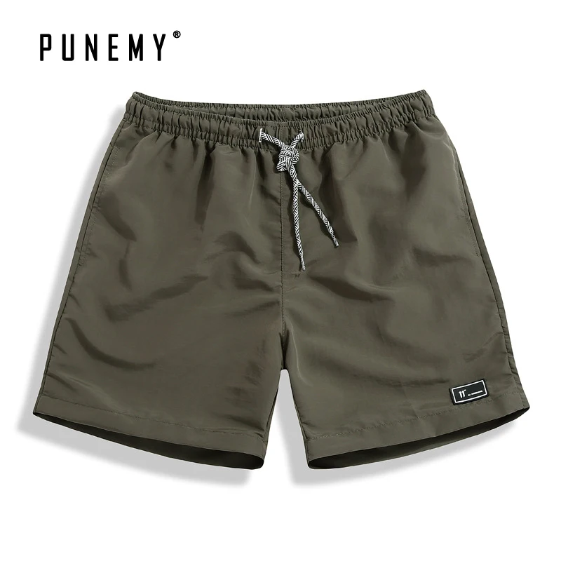 Шорты мужские для фитнеса и бодибилдинга Пляжные штаны дышащая сухая Спортивная