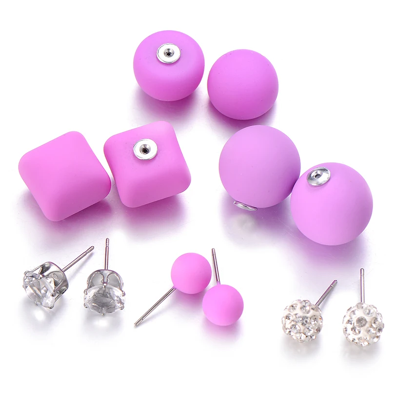 Модные матовые милый грибок Круглые DIY ювелирные изделия в стиле панк кристалл