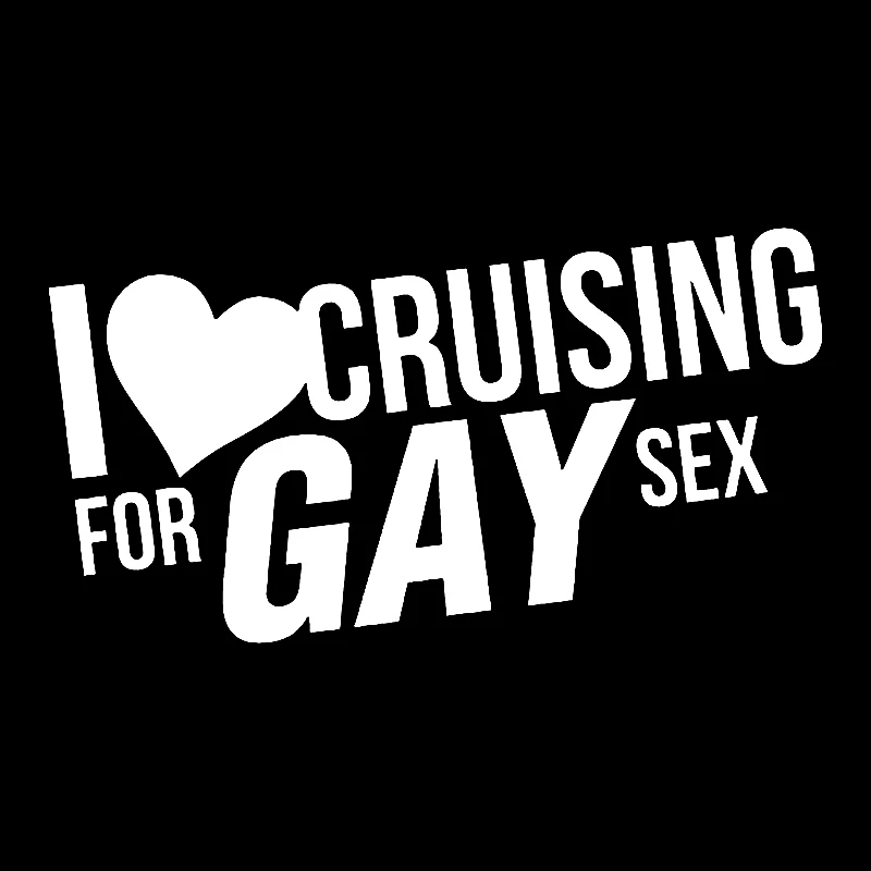 С надписью I Love Круизная для гей Sex стикер наклейка Забавный Виниловая пленка