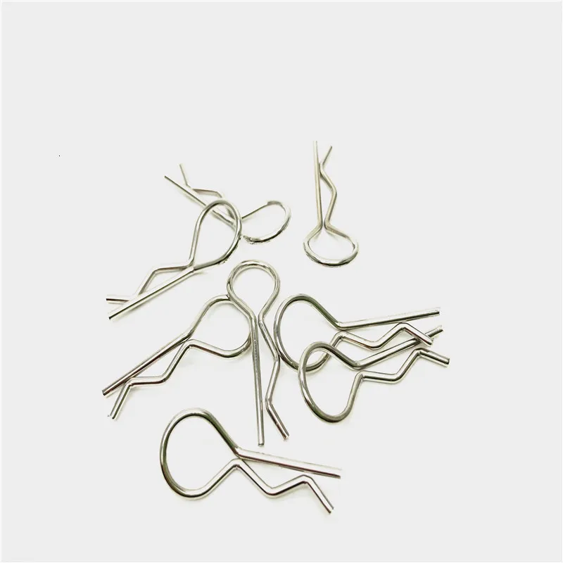 Dropshipping 8pcs Body Clips Pins Stainless Steel For 1/8 1/7 1/5 RC Car Shel body KM ROVAN HSP Truck Buggy Baja Monster truck