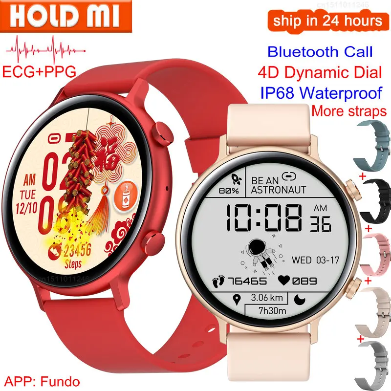 GW33 Pro смарт часы для женщин вызовов через Bluetooth экг Smartwatch 4D веселые женские браслет IP68 Водонепроницаемый леди