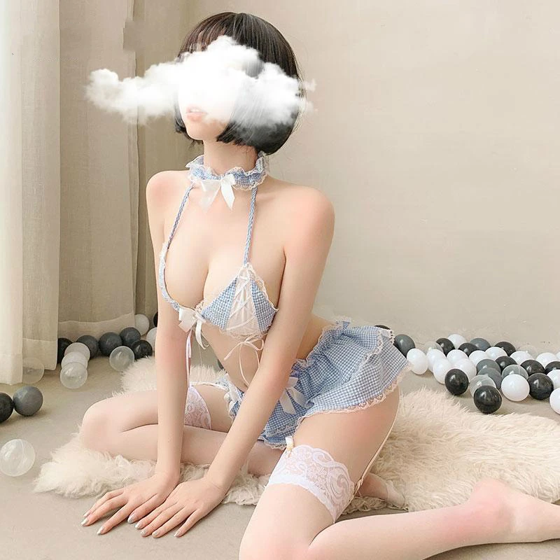 Женское нижнее белье мини юбка наряд милая Лолита искусственная униформа аниме