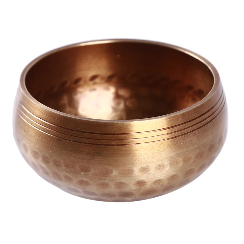 8 см Диам ручной работы Будда Тибет чаша для обрядовой музыкальной терапии медный