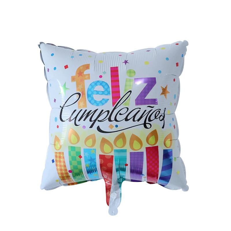 5 шт. 22 дюйма Feliz Cumpleanos испанский воздушный шар TE AMO баллон гелия С Днем Рождения