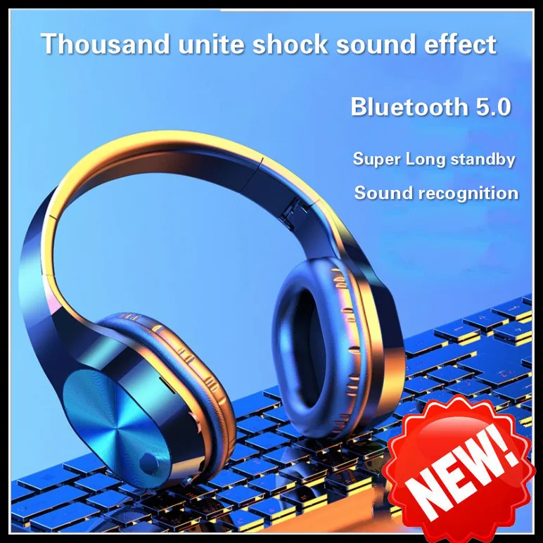 Беспроводные наушники Складные Bluetooth стерео наушники Игровые наушники многофункциональные наушники с микрофоном для ПК мобильный телефон Mp3