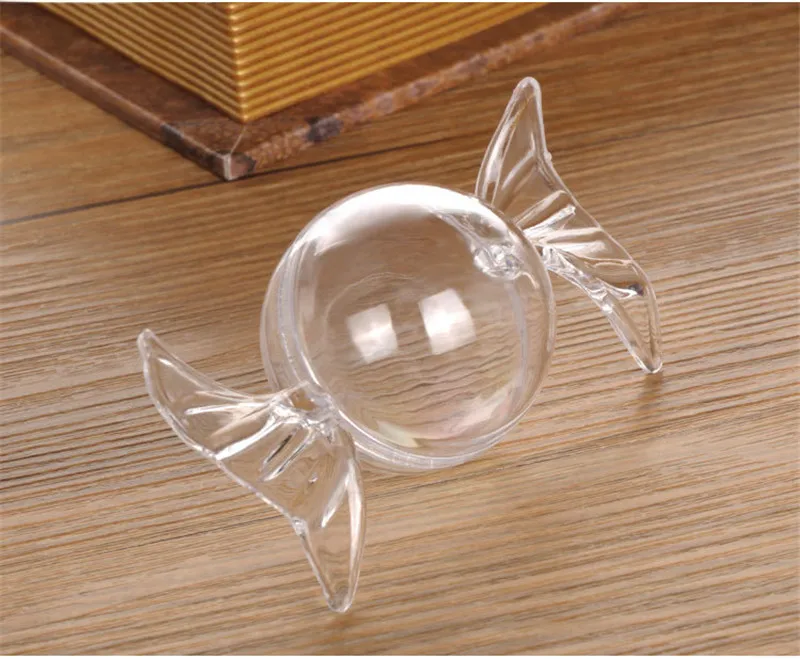 12 шт./лот пластиковые коробки для конфет милые круглые футляры Шоколадные