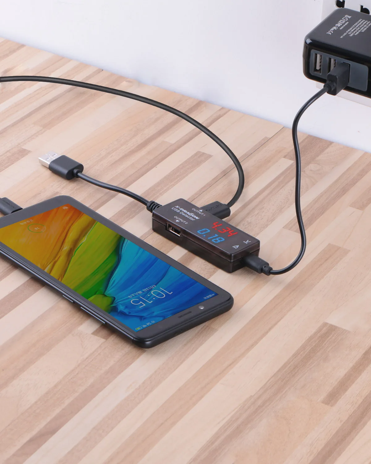 X-DRAGON 10VA USB мультиметр тестер открытый (A) гаечный ключ (V) 2 выходных порта Doppel Power