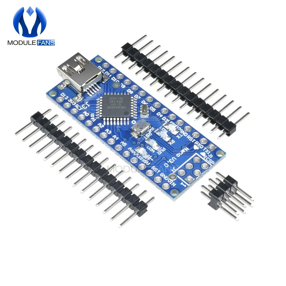 Nano V3.0 3,0 FT232 чип ATmega328 Atmega328p 16M 16MHZ плата для Arduino UNO R3 Mini Usb AU без usb-кабеля I/O