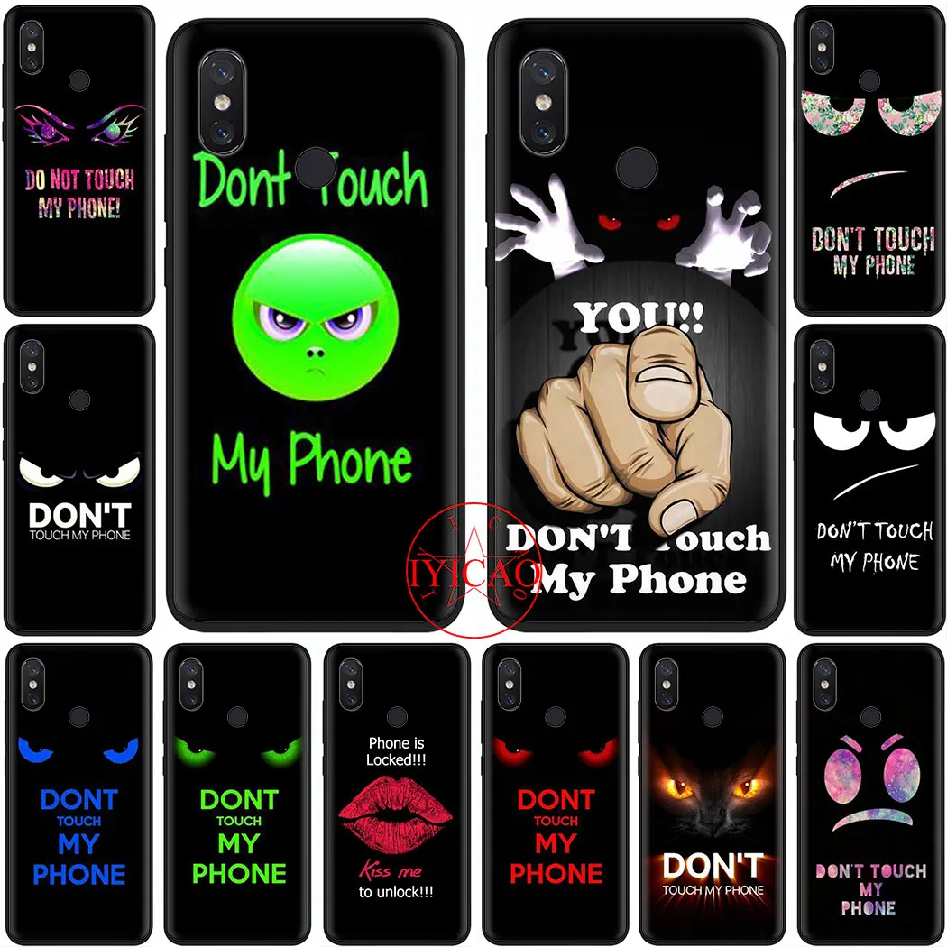 Не touch my phone (не трогай мой мягкий чехол для телефона Xiaomi Mi на возраст 6 8 9 SE Lite рro F1 A1