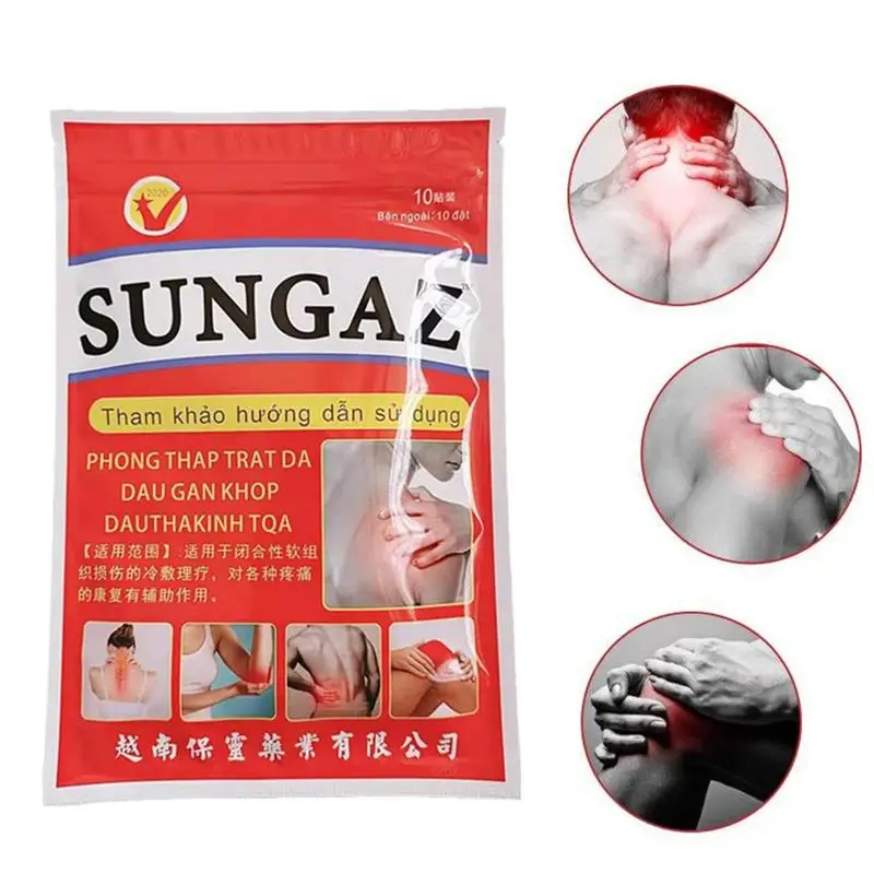 

10Pcs/Bag Vietnam Spine Pain Patch Cold Compresses Medicinal Patches Herbal Extracts Knee Arthritis Cervical Treatment Sticker
