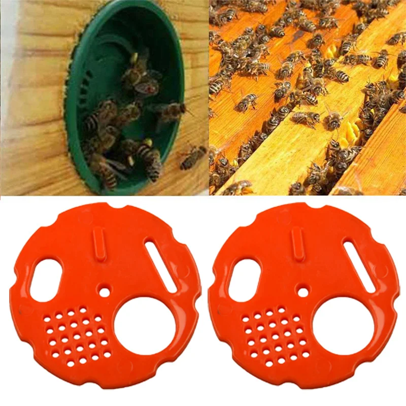 10 шт. Пластик Hive с сопротивлением двери пчеловодства круглый ящик для соты поток