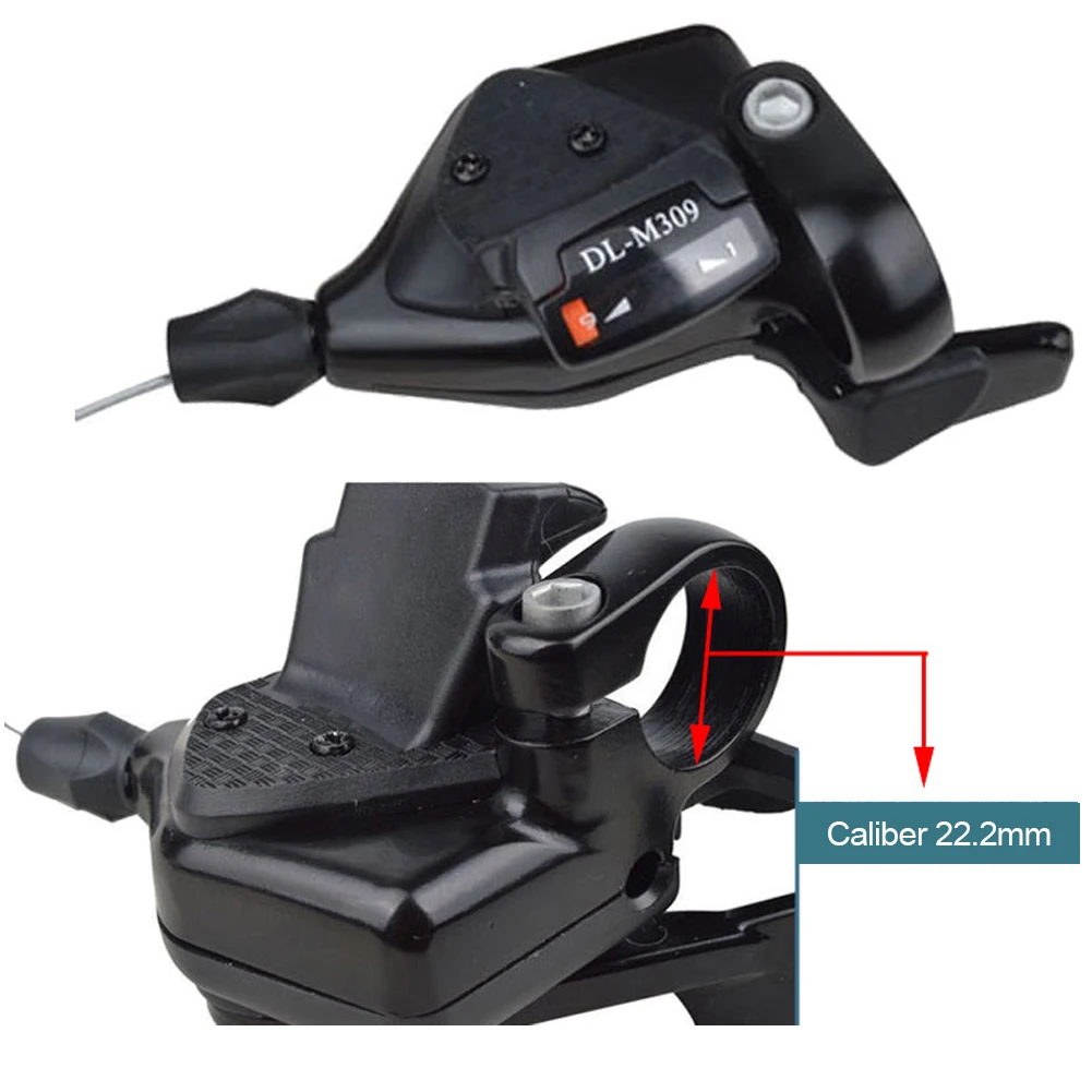 

7/8/9 Speed Thumb Gear Shifter Bike Shift Lever for Mountain City Road Folding Bicycle