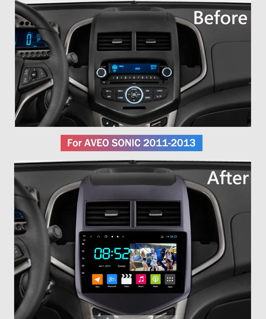 Android 8 1 автомобильный DVD 1din мультимедийная система Navi для Chevrolet Aveo 2011 2013
