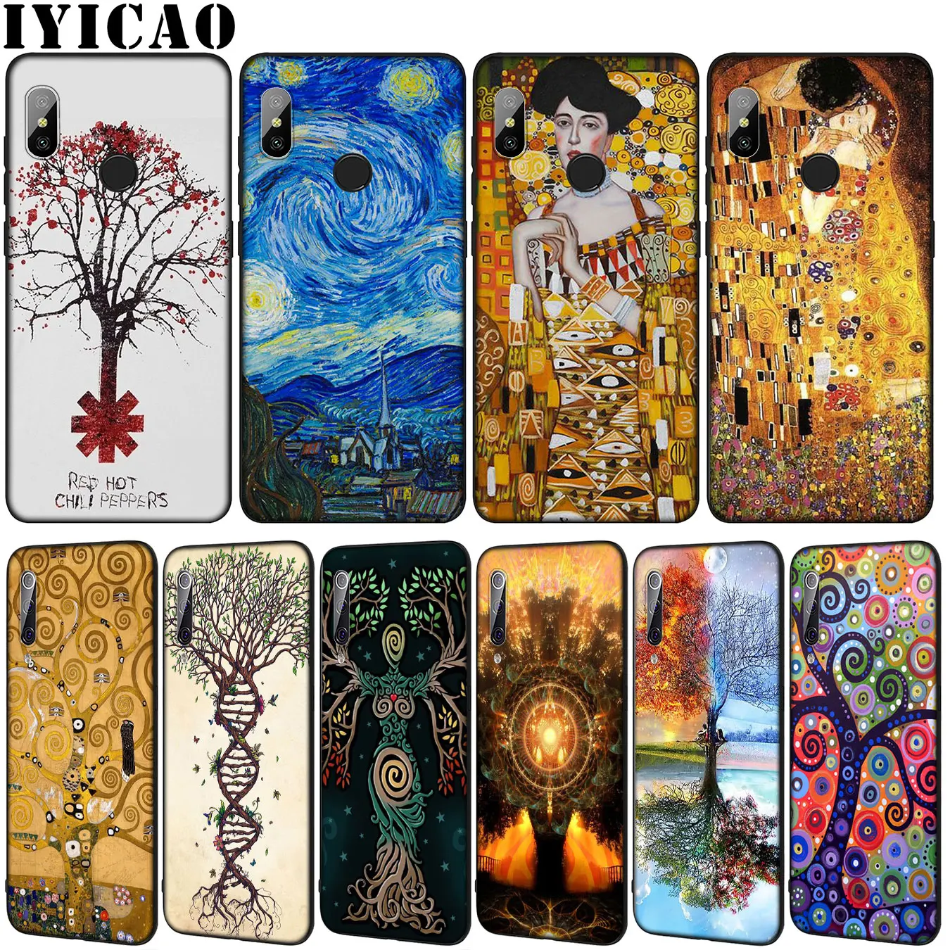 Мягкий чехол Gustav Klimt с изображением дерева жизни золотые слезы масла для Xiaomi Mi 10 9