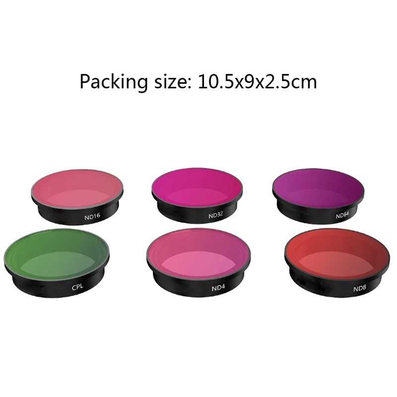 

Camera Filter For FPV Combo CPL/ND4/8/16/32/64 Set Neutral Density Polar Filters Kit Accessories for dji FPV Protect