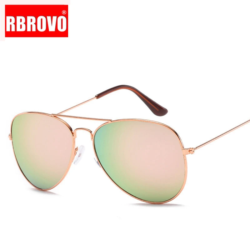 Очки авиаторы RBROVO в стиле ретро для мужчин и женщин роскошные солнцезащитные