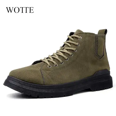 Мужские кожаные ботинки, коричневые удобные кроссовки на плоской резиновой подошве, повседневная обувь для прогулок, новинка 2022
