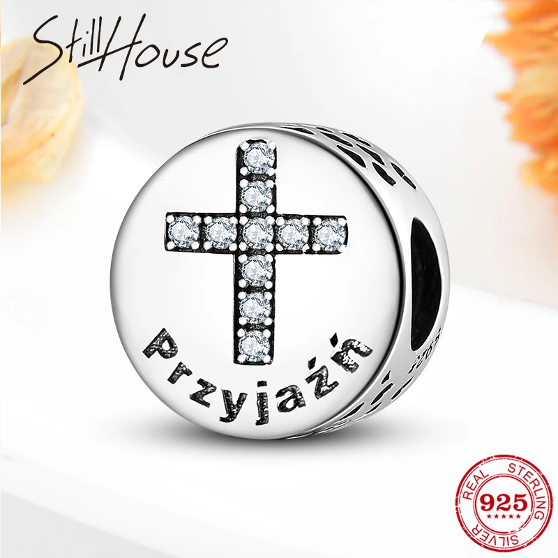 Бусины дружбы круглой формы из серебра 925 пробы подходят для оригинального