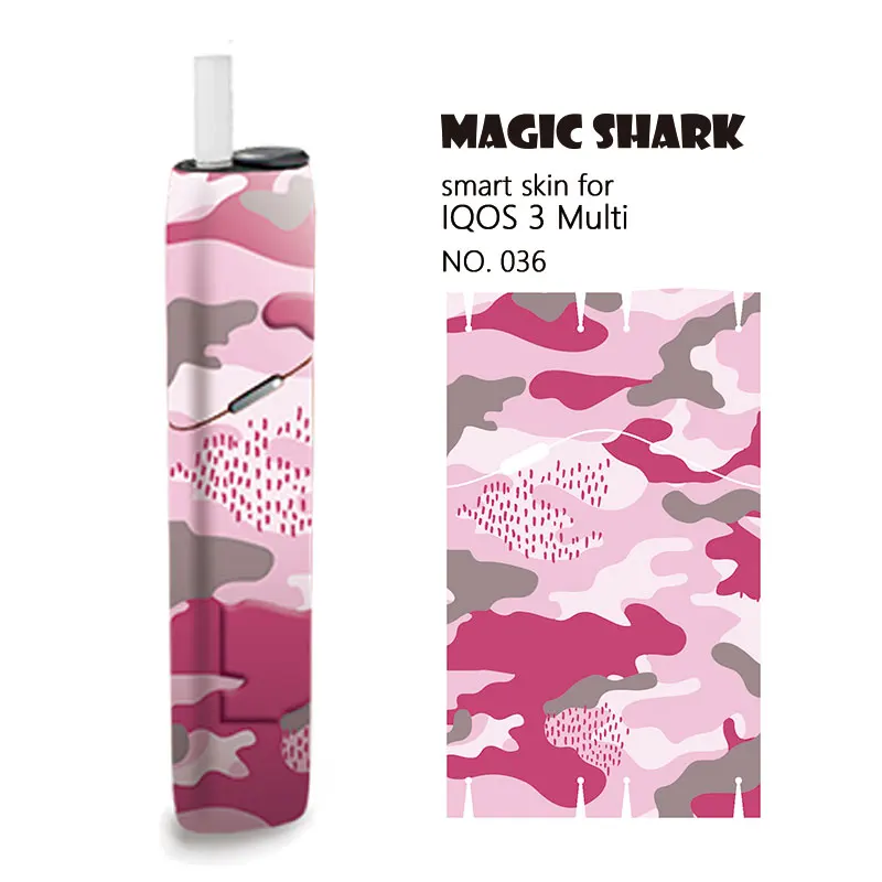 Magic Shark Новая военная камуфляжная наклейка для IQOS 3 Multi Skin IQOS3 крышка прочная |