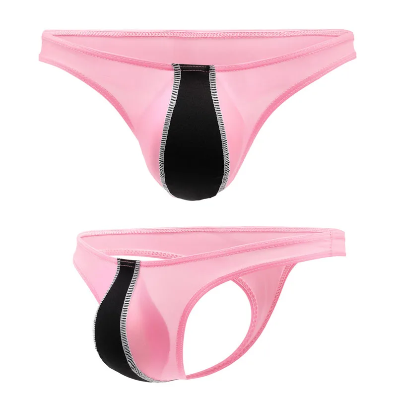 8PCS New Summer Sexy Underwear Men Briefs Shorts Cueca Thin Ice Silk Low Waist Panties Solid U Conve  Pouch Seamless Underwear