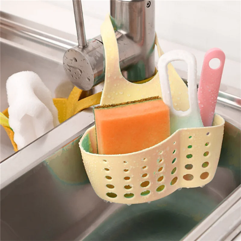 

Practical Kitchen Sink Kitchen Hanging Drain Storage Tools Dishcloth Drain Bracket Storage Shelf Sink Holder Drain Basket