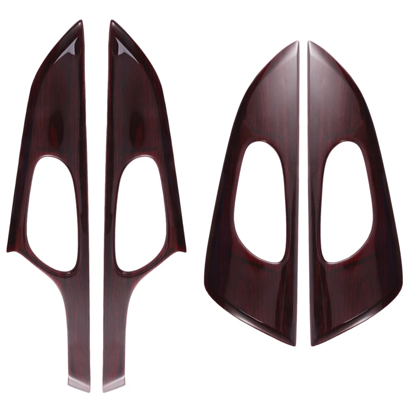 Внутренняя дверная ручка крышка чаши отделка красный персиковый цвет дерево для