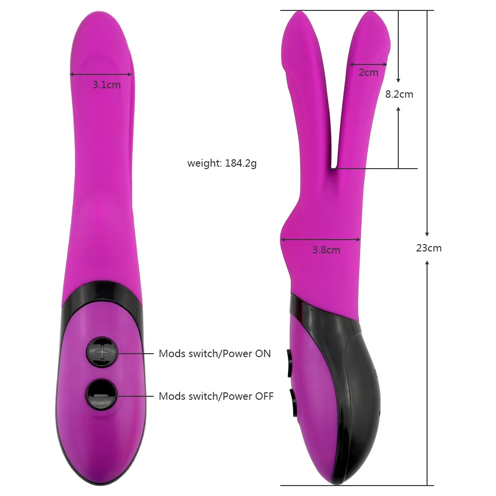 Расширенный Анальный Вагинальный Массажер точка G двойной вибратор секс-игрушки