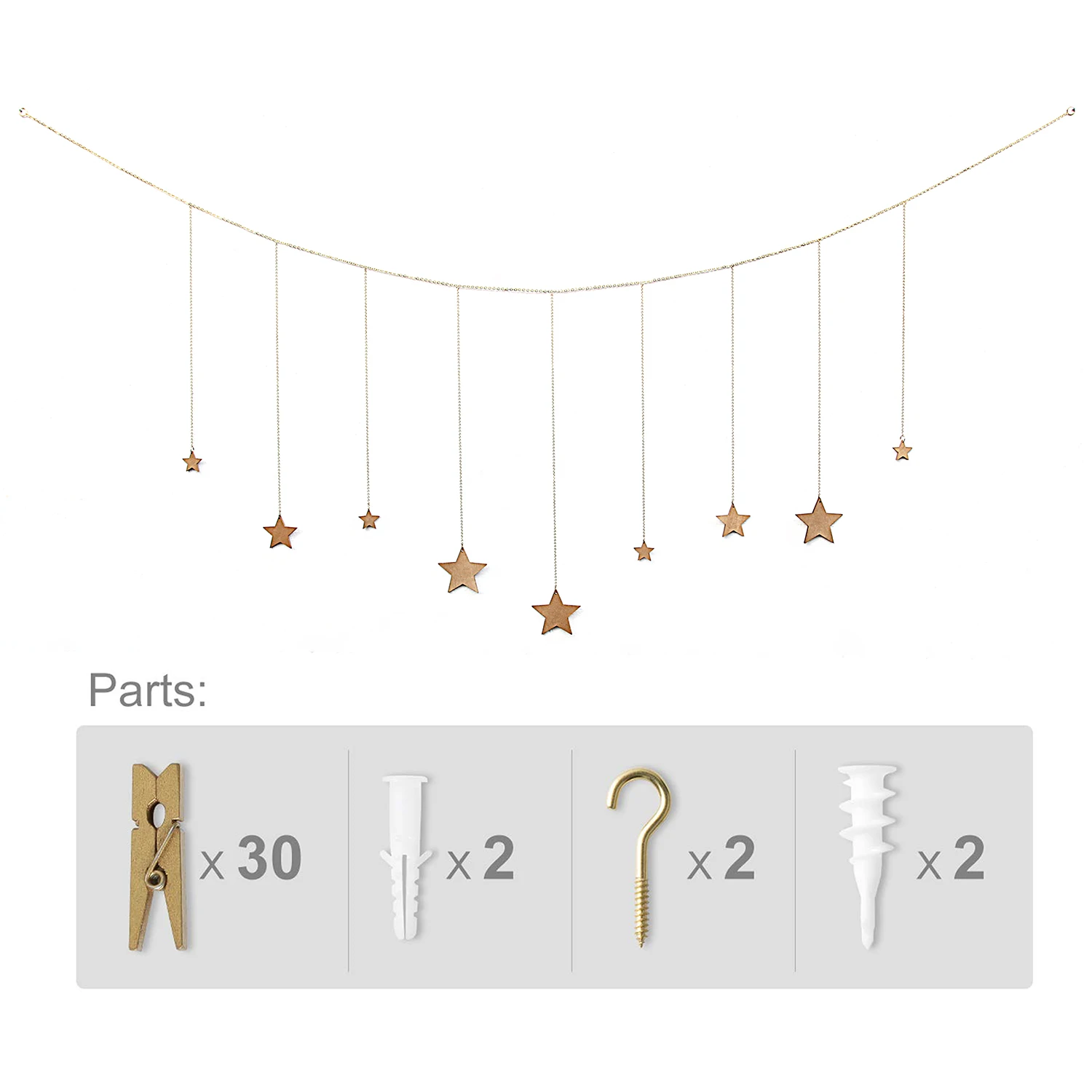 Фото Висячие зажимы фото коллаж дисплей с зажимом дома спальня настенный Декор