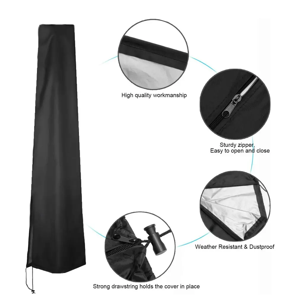 Чехол для зонта из ткани Оксфорд 210D защита от ультрафиолета водонепроницаемый