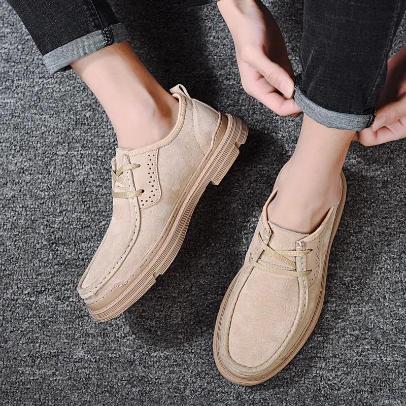 

2021 Autumn Spring Daily Genuine Pig Leather Men Loafers Misalwa Casual Man Moccasins Work Shoes