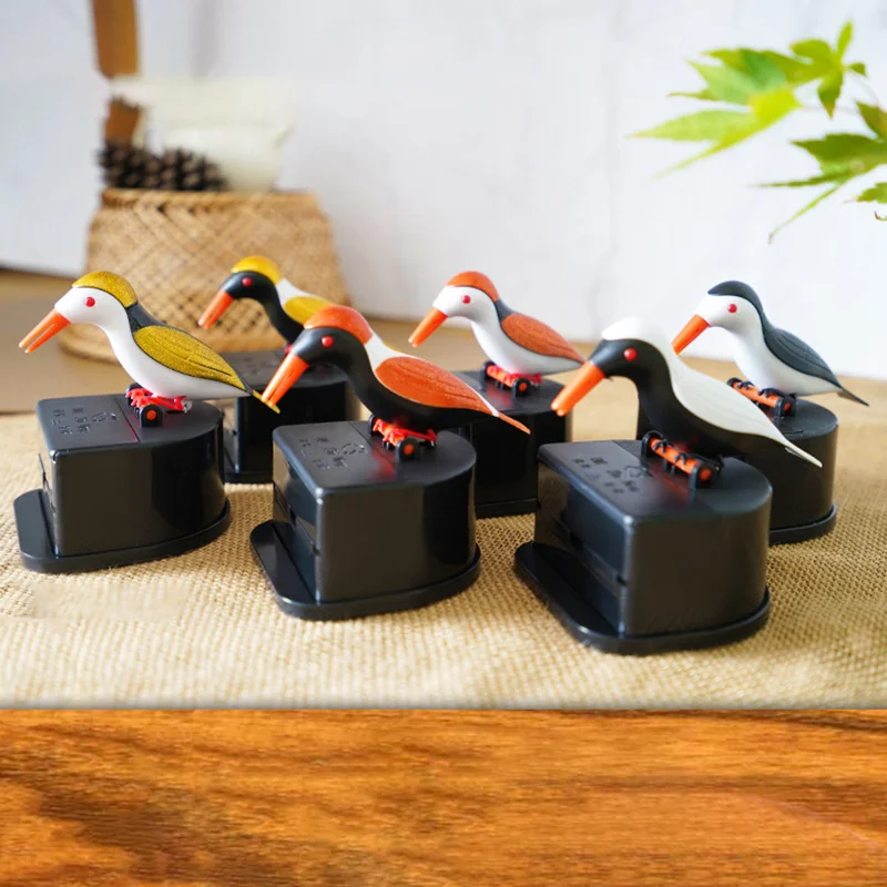 

Table Decoration Accessories Creative Bird Toothpick Box High Quality Automatic Toothpick Dispenser Storage Box