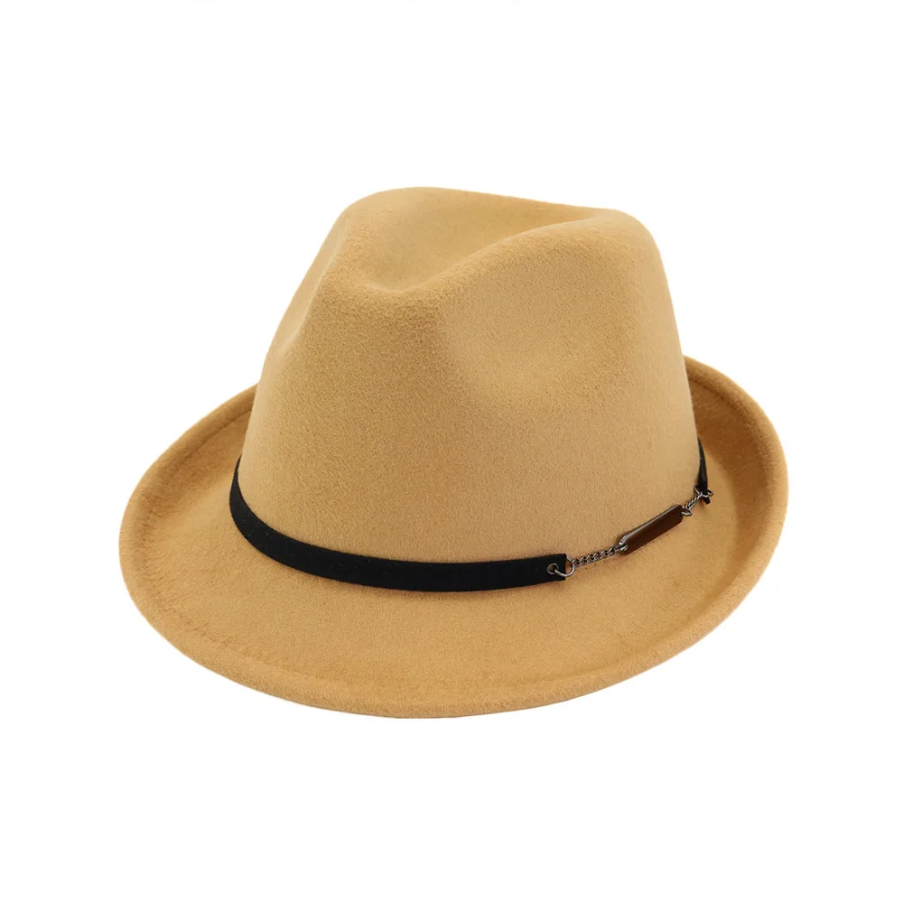 Английская Ретро фетровая шляпа sombrero для мужчин и женщин мужская Ковбойская