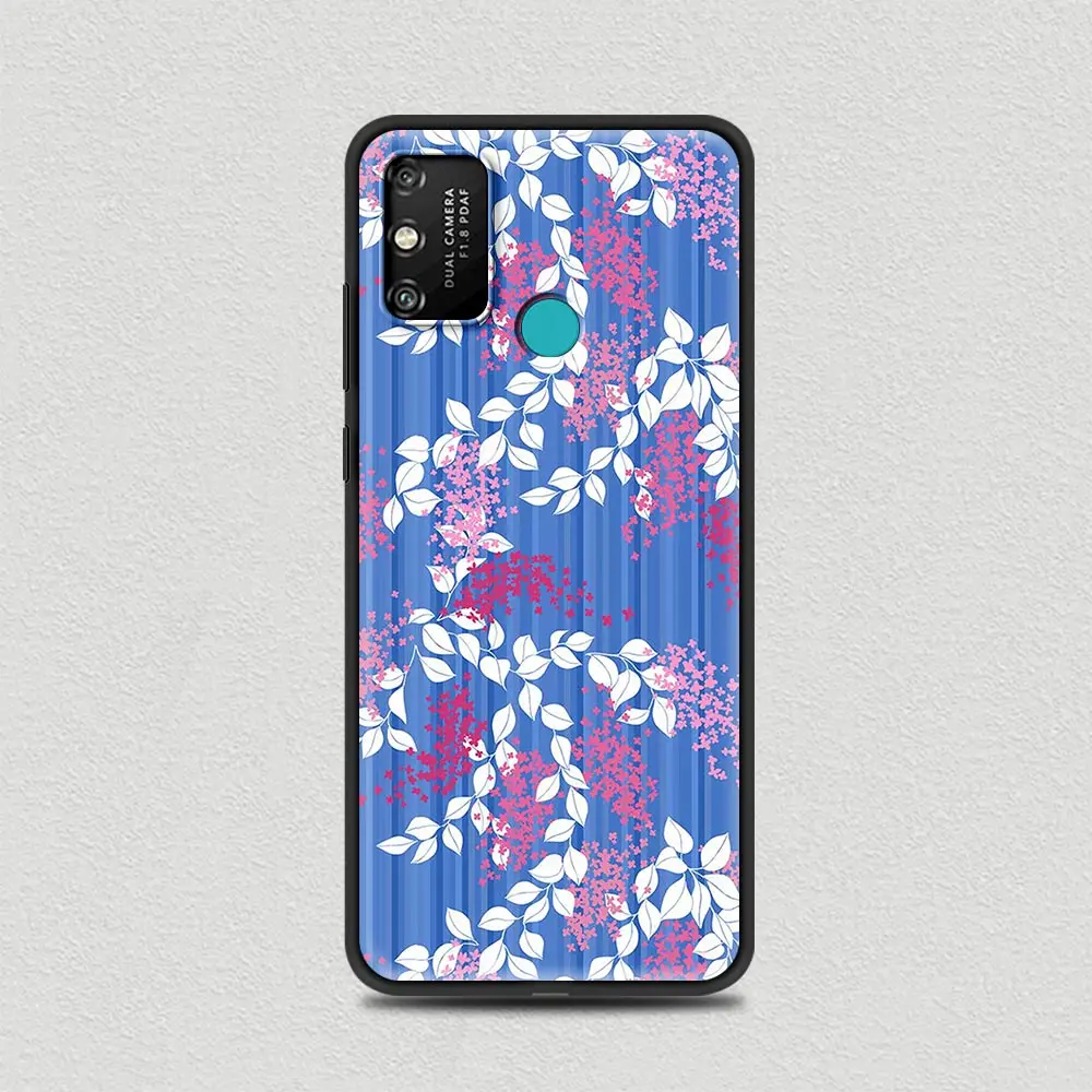 

Colorful Abstract Art Line Flower Silicone Soft TPU Cover for Honor 8X 9X Pro 10 20 Lite 30 20S 30i 9C 9A Play Luxury Case Coque