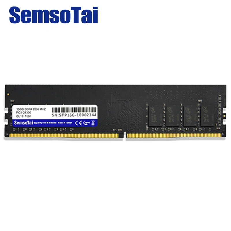 SemsoTai оперативная Память ddr4 4 ГБ 8 16 2400 МГц 2666 CL = 17/19 21300/1 2 В 288pin пожизненная гарантия