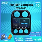 Автомагнитола 2DIN, Android 10,0 для JEEP Compass 2010-2016, GPS-навигация, стереоприемник, автомобильное радио DSP, автомобильный мультимедийный плеер 10 дюймов