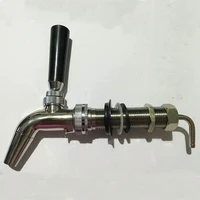 polished chrome beer faucet with 90mm long shank household beer tap forward sealing faucet home brew kegging beer equipment