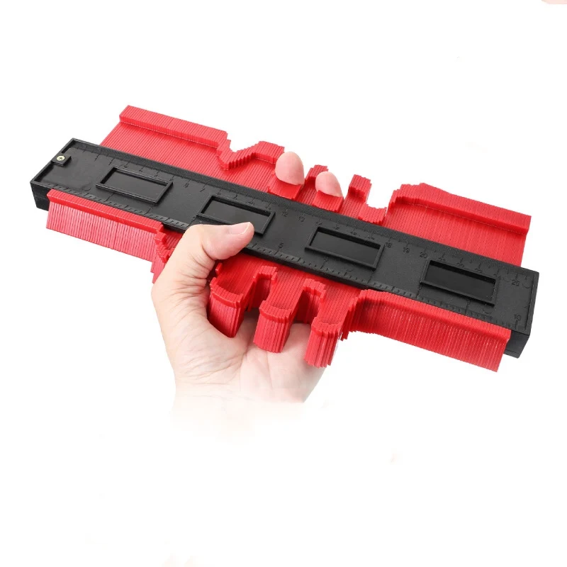 

5/6/10 inch Irregular Contour Gauge Arc Ruler Plastic Profile Copy Contour Gauges Standard Wood Marking Measuring Tool