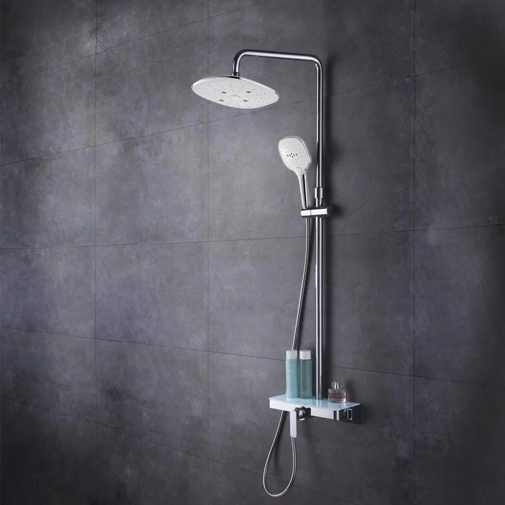 Набор для душа HIDEEP смеситель ванной комнаты с дождевой насадкой|Душевая система|