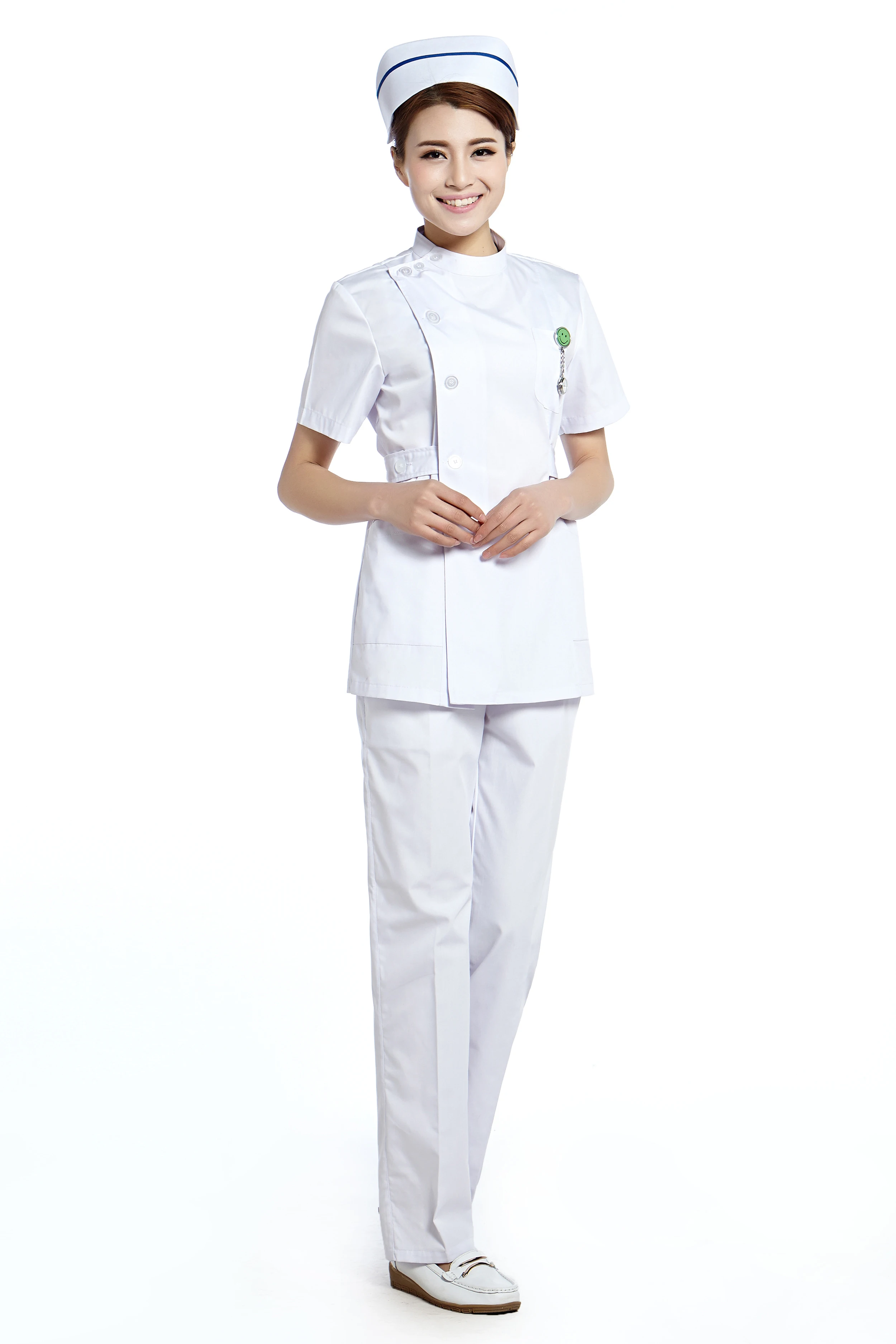 Белая форма медсестры tunis брюки комплект спецодежды больничная медицинская для