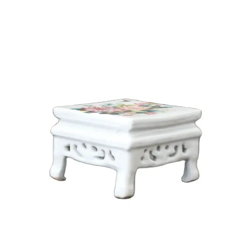 

Chinese old porcelain Pink Chrysanthemum Fuguitu Small Square Table