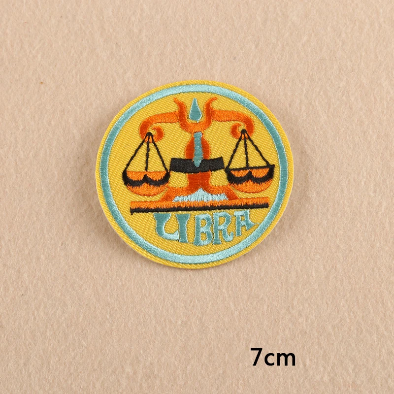 Прототип 12 созвездий мультфильм вышивка нашивки легкость для куртки спины жилет