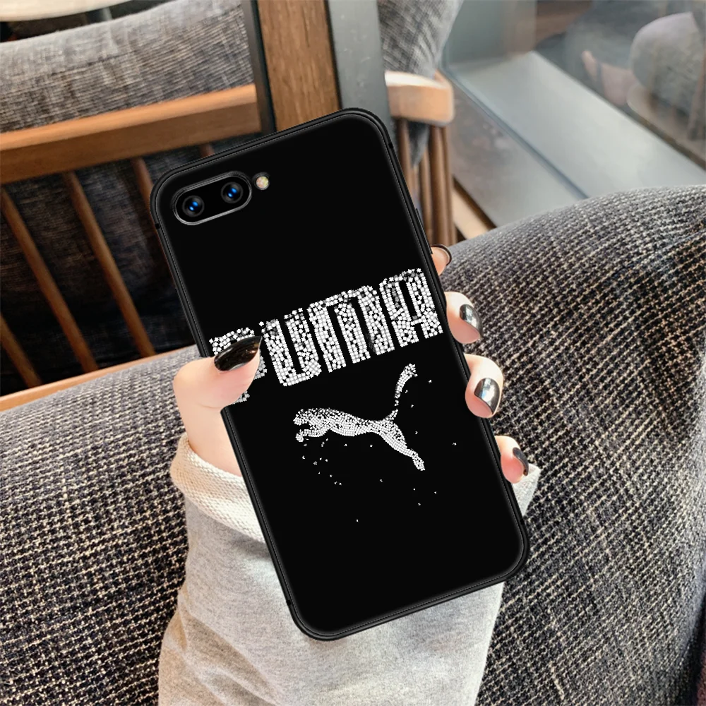 

Sports leopard brand puma Phone Case Cover Hull For HUAWEI honor 7a 8s 8a 8x 9 9x 10 20 i Lite Pro Black Shell Silicone Back