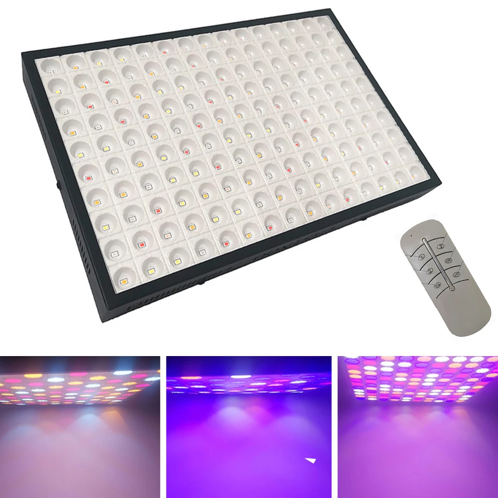 Remote Controlled 300W 150LED Grow Light Full Spectrum Hydroponic Growing Lamp Timing Seeding Light Indoor Flower Bloom Lamp