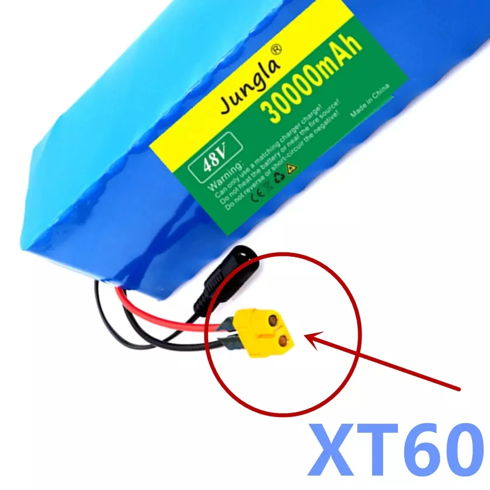 

100% 13S3P 48v 30Ah 1000w 18650 Battery Pack MH1 54.6v E-bike Electric Bicycle Battery Scooter with 25A Discharge BMS+chargeu