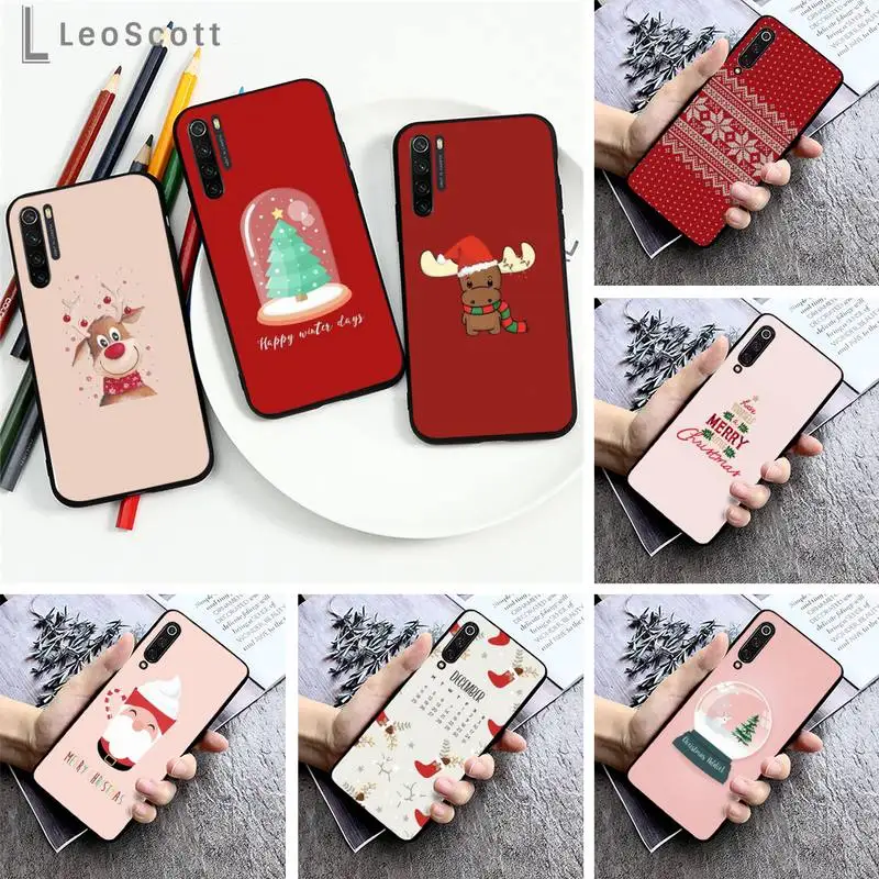 

New Year Gifts Christmas Deer Phone Case For Xiaomi Redmi note 7 8 9 pro 8T 9S Mi Note 10 Lite pro