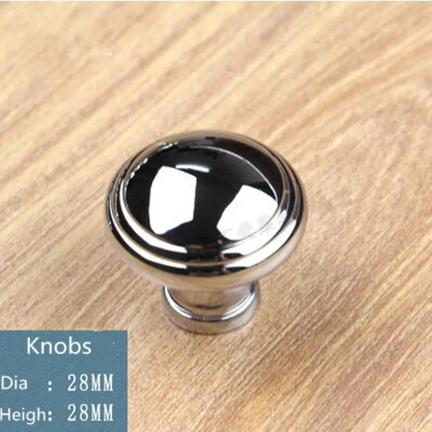 Современные Простые модные блестящие Серебристые ручки для мебели из цинкового